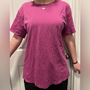 Pink lulu lemon t shirt